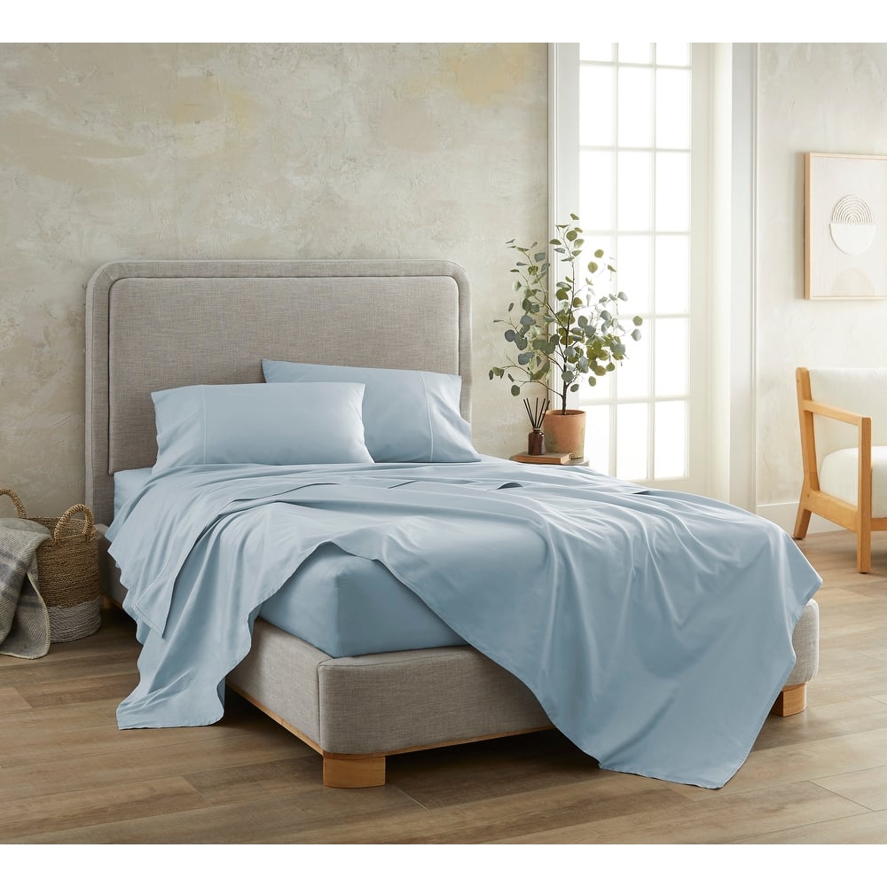 Organic Cotton Sateen Bed Sheets - 300 Thread Count