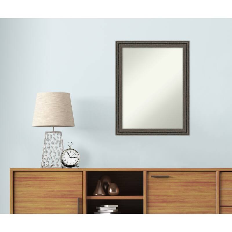 Upcycled Non-Beveled Wood Framed Wall Mirror
