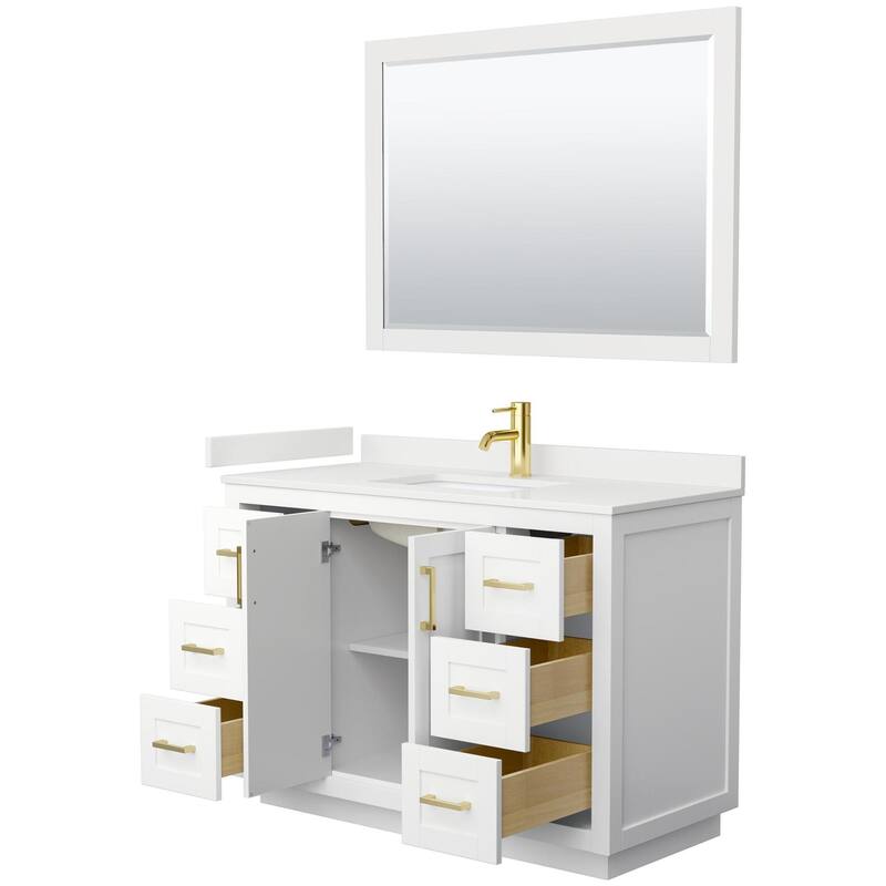 Wyndham Collection WCF292948S-QTZ-UNSM46 Miranda 48" Free Standing