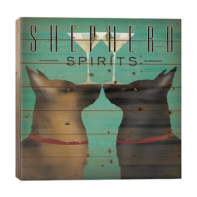 Shepherd Spirits Print On Wood by Ryan Fowler - Multi-Color
