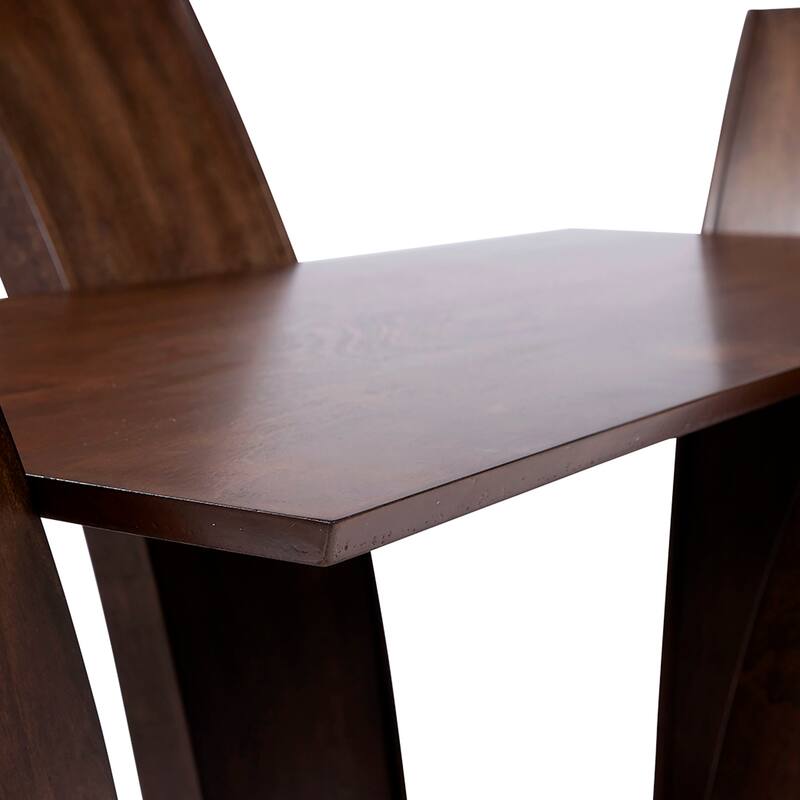 Bind Contemporary Solid Wood Open-Shelf 7-Piece Dining Table Set by Furniture of America