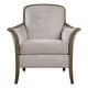 preview thumbnail 1 of 6, Uttermost Brittoney 32 Inch Tall Wood Framed Arm Chair with Fabric Stone