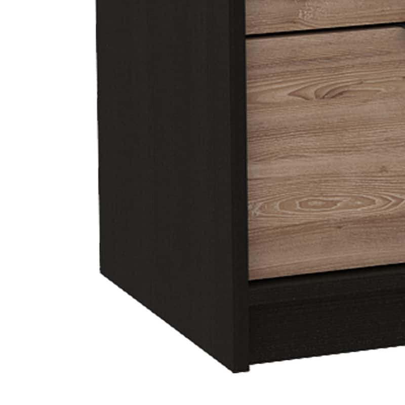 Farmhouse Wooden Storage Dresser with 4 Drawers and 2 Cabinets