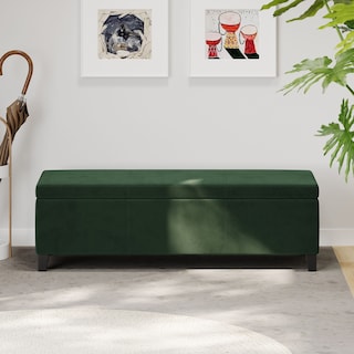 Lucinda Fabric Storage Ottoman Bench by Christopher Knight Home