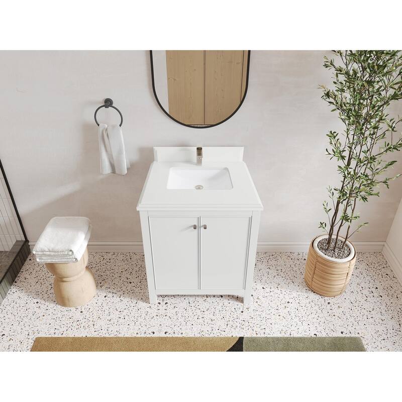 Willow Collections 30 in. W x 22 in. D Chicago Single Sink Bathroom Vanity with Countertop