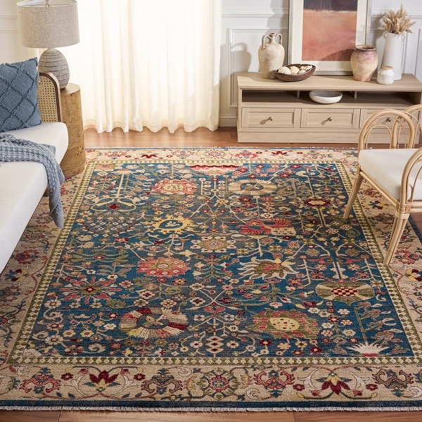 SAFAVIEH Kashan Yahavit Oriental Rug with Fringe - On Sale - Bed