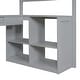 preview thumbnail 6 of 8, Artsy Twin Loft Bed with Drawers, Cabinet, Shelves and Desk, Solid Construction & Versatility galore, Health and Comfort, Grey