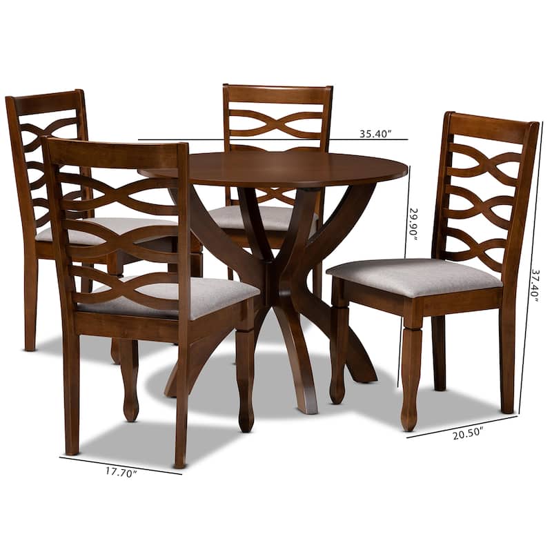 Aspen Modern and Contemporary 5-Piece Dining Set
