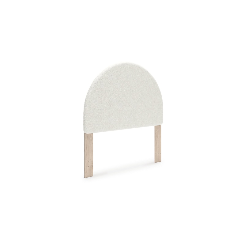 Signature Design by Ashley Shapella White/Brown Full Upholstered Panel Headboard