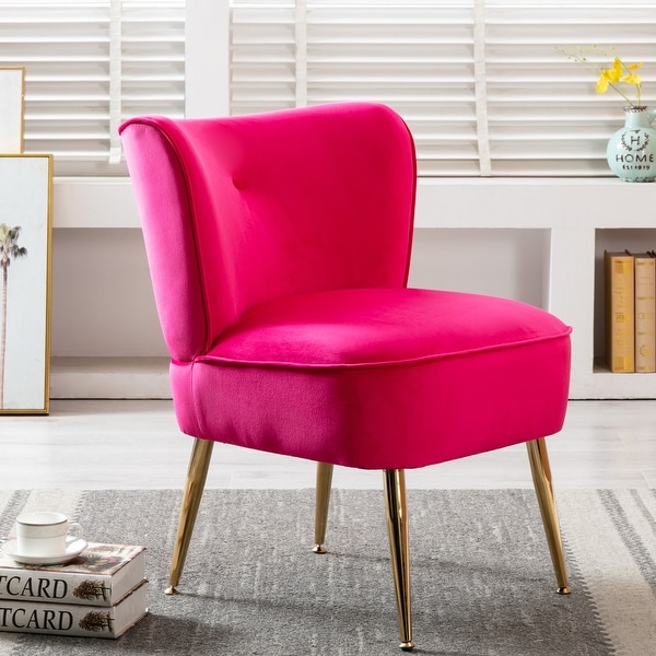 Pink fabric online chairs