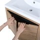preview thumbnail 10 of 34, 24 inch Plywood Freestanding Bathroom Vanity Set with Integrated Resin Sink