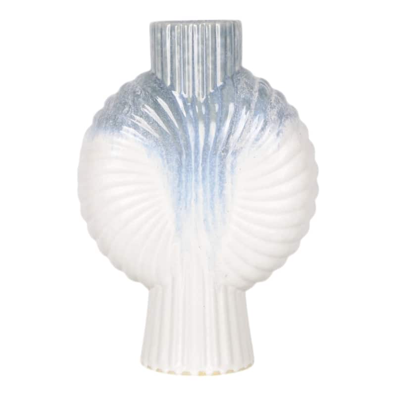 Ceramic Decorative Vase Gradient Glaze Capri Style Shell Design