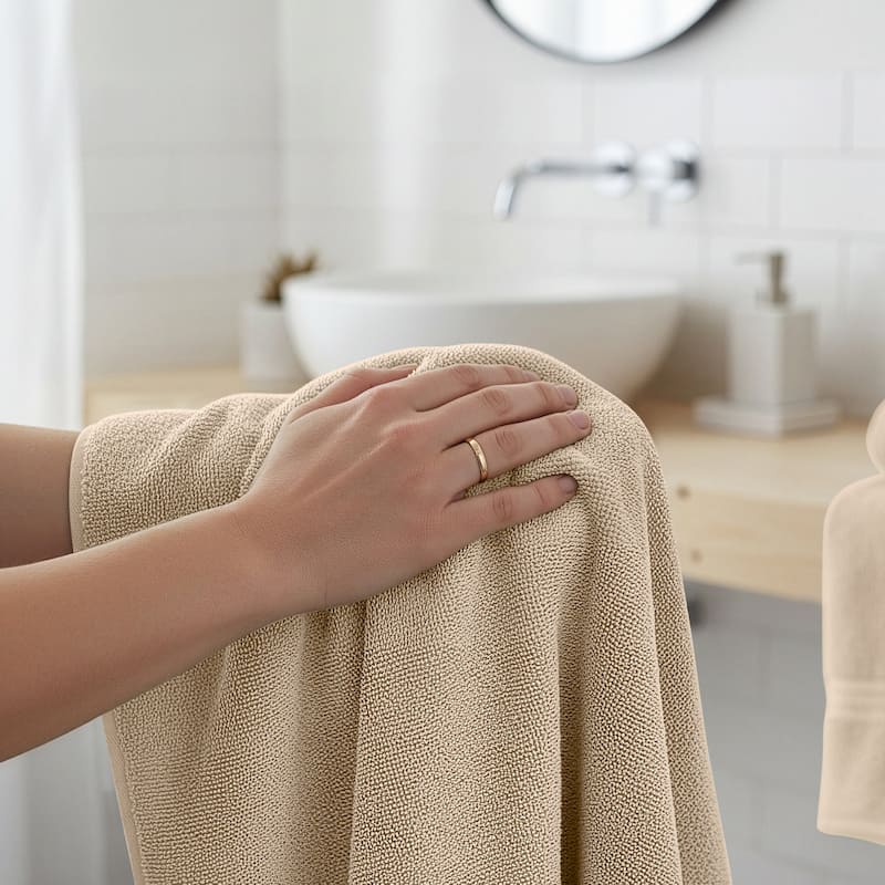 Superior Miami 100% Cotton 6-Piece Towel Set - Lightweight & Quick Drying