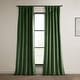 preview thumbnail 14 of 140, Exclusive Fabrics Heritage Plush Velvet Room Darkening Curtain (1 Panel) - Luxurious Single Drapery for Enhanced Room Darkening 50 X 108 - Eden Green