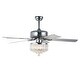 preview thumbnail 51 of 61, Bella Depot 52" Modern Reversible Crystal Ceiling Fan with Remote Control and Light Kit