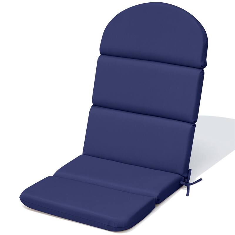 Patio Outdoor Adirondack Chair Cushion with Ties - 1PC - Navy Blue