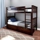 preview thumbnail 15 of 42, Max and Lily Twin Bunk Bed with Storage Drawers Espresso