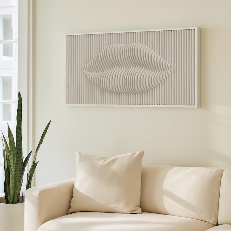 Glass Wall Art Decor Artistic Dimensional Shadow Box Home Decor