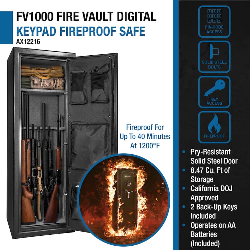 8.47 Cubic Ft Tall Fireproof Safe Vault