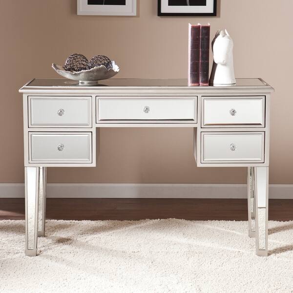 Mirrored Console Table With Reflective Design For Glamorous Living Room ...
