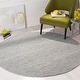 preview thumbnail 5 of 26, SAFAVIEH Handmade Natura Steinvor Geometric Wool Rug 4' x 4' Round - Steel