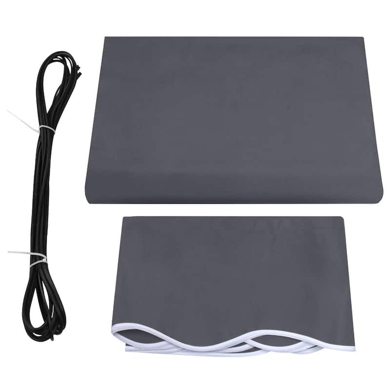 MCombo Sunshade Replacement Fabric with UV Protection for Retractable Patio Awnings - Grey
