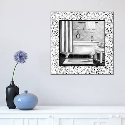 iCanvas "Black And White Bath I" by Carol Robinson Canvas Print