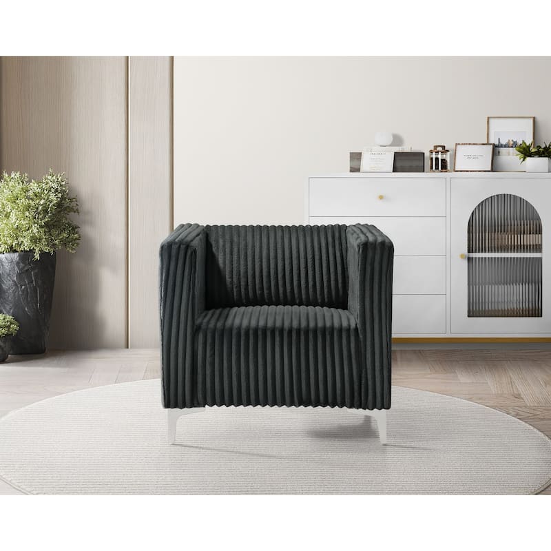 Clayfell Gavin Velvet Square Arm Chair/ Loveseat/ Sofa