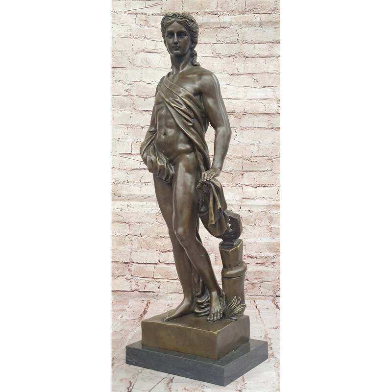 Apollo - Greek Roman God Of The Sun, Light, Music, Poetry - Hot Cast Bronze Sculpture