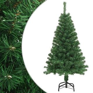 vidaXL Artificial Christmas Tree with Thick Branches Green 4 ft PVC ...