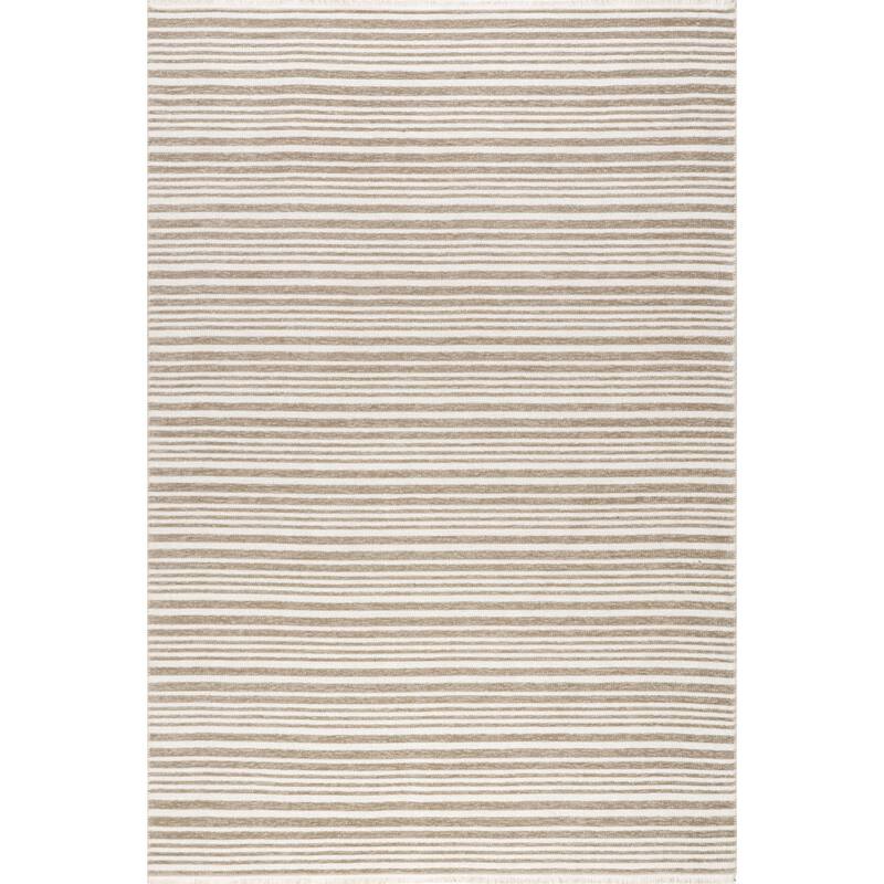 Nuloom Millicent SuperiorWash Striped Machine Washable Area Rug