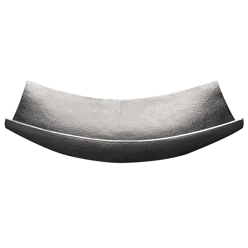 18-in Rectangle Modern Slope Hammered Copper Sink in Nickel (VREC18MSEN)