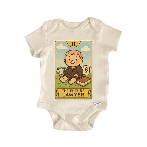 slide 2 of 6, Future Lawyer Tarot - Baby Bodysuit Blue - 0-3M