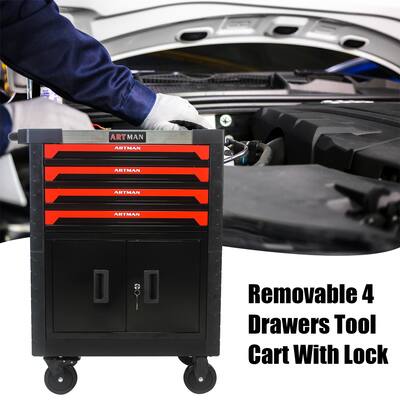 4 Drawers Tool Cart