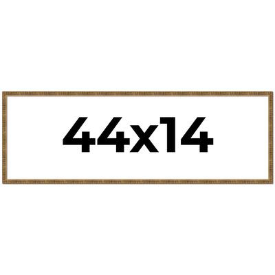 44x14 Frame Gold Solid Wood Picture Frame - Complete Modern Photo