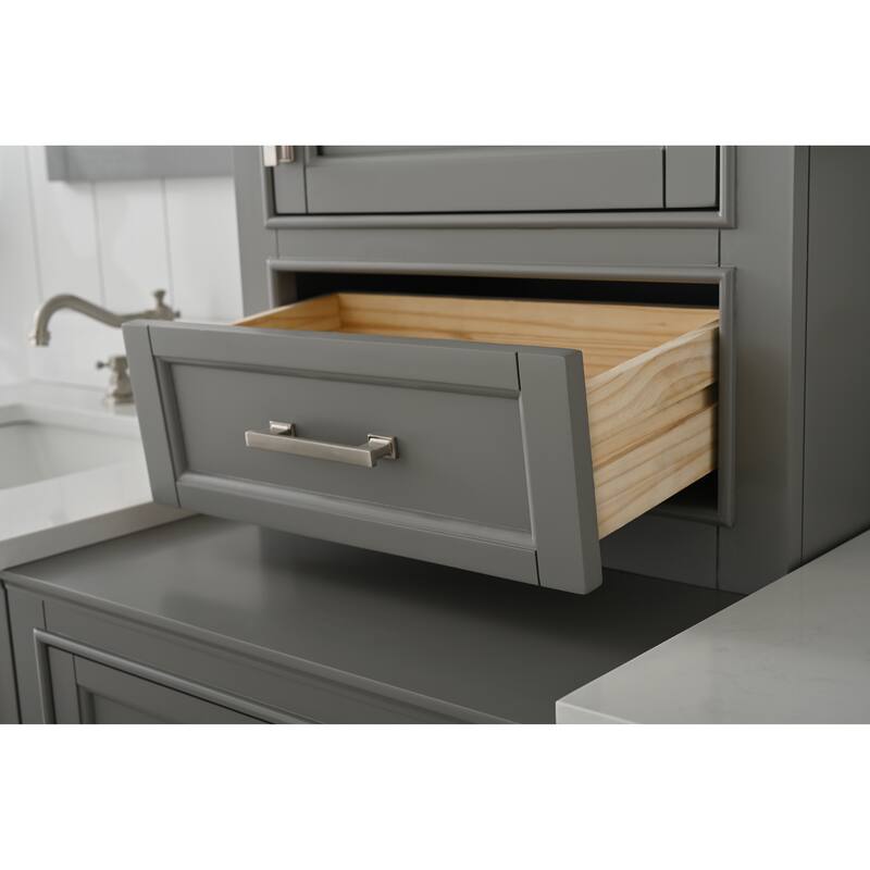 Milano 96" Double Sink Bathroom Vanity Modular Set