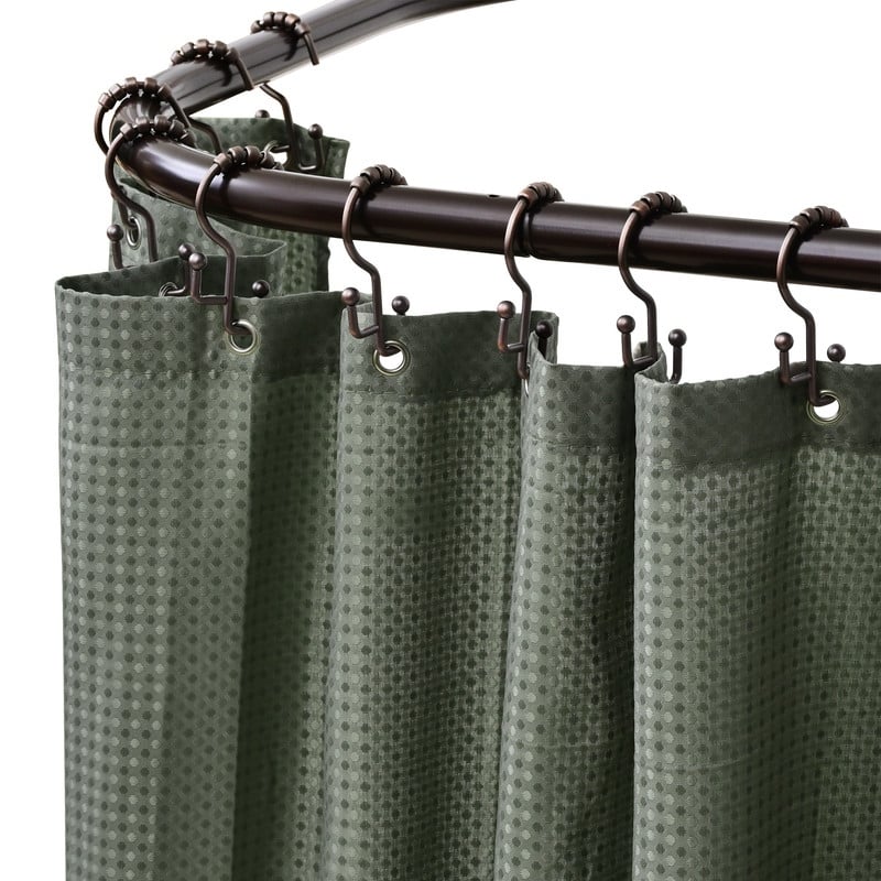 Utopia Alley Rustproof Wall Mounted Aluminum L-Shaped Corner Shower Curtain Rod, 68 inch Size by 28 inch