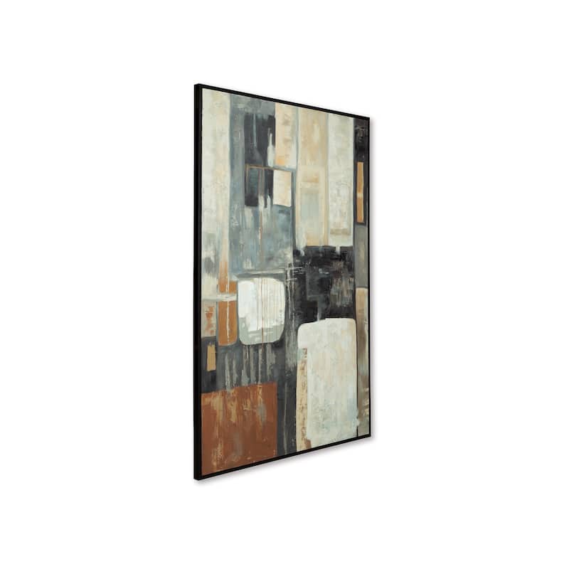 Briggs Wall Art, Multicolor Abstract Modernist Design, Canvas 48x72
