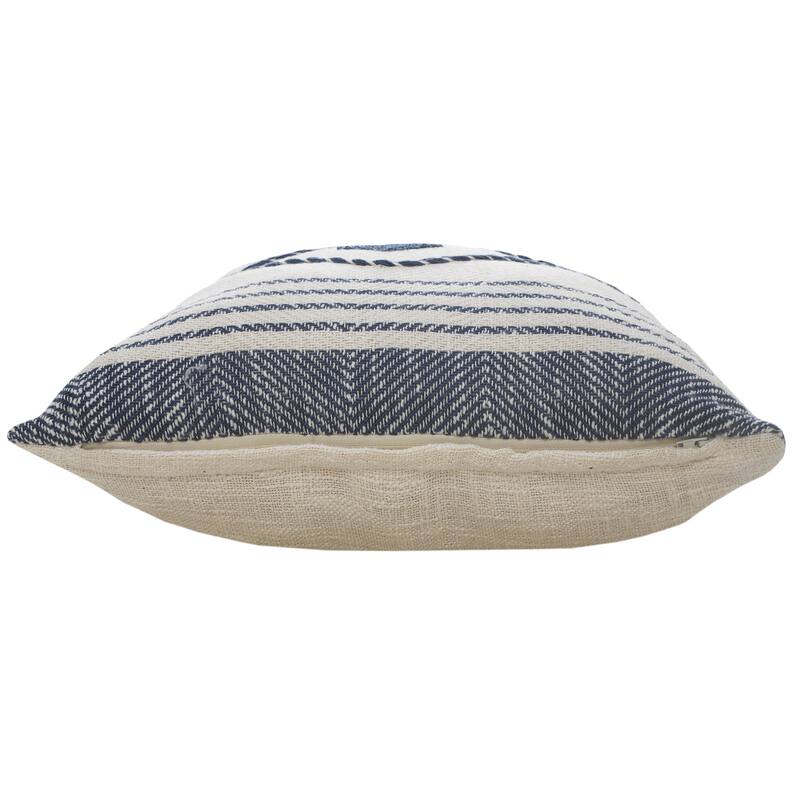 Sevita Coastal Edge Geometric Diamond Throw Pillow