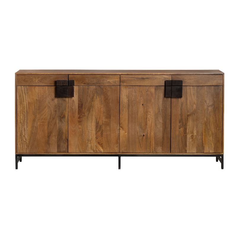 Ventura 76" 4-Drawer Sideboard, Brown