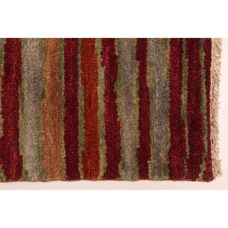 ECARPETGALLERY Hand-knotted Peshawar Ziegler Grey, Red Wool Rug - 4'7 x 6'4
