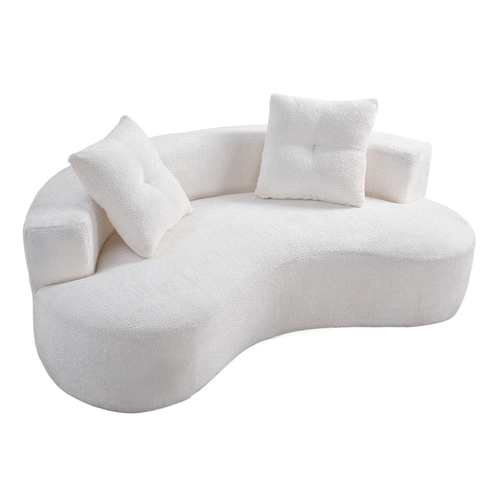 3 Seater Couch Floor Sofa Couch with 2 Pillows, Lounge Sofa Couch Accent Couch Settee for Living Room Bedroom