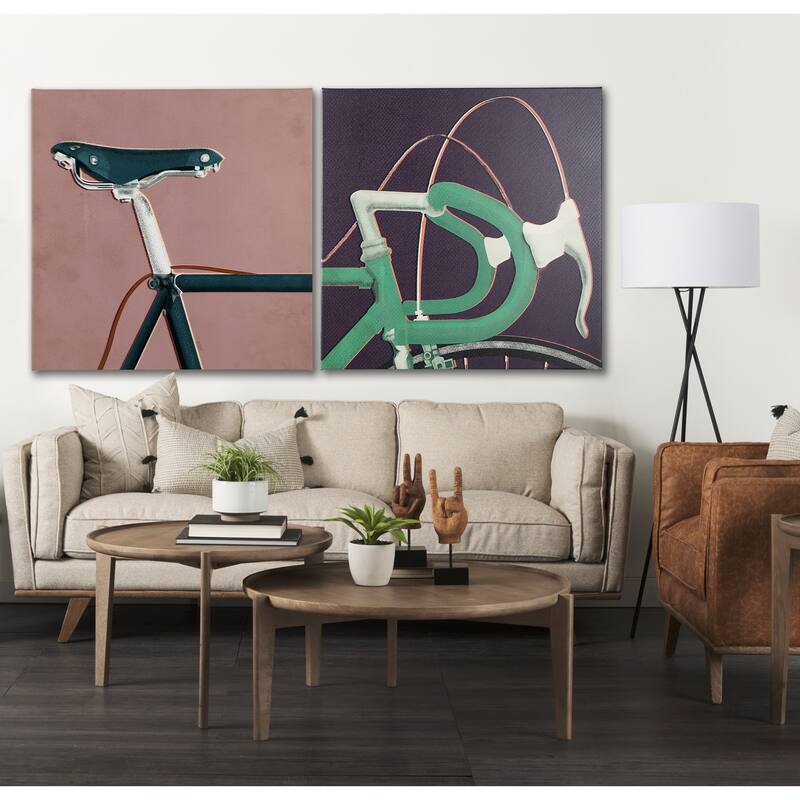Bike Handle III (44 x 44) Canvas Art Print
