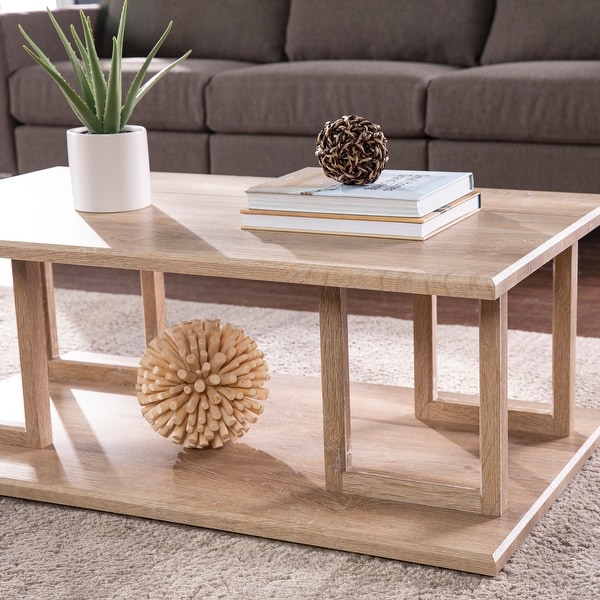 Transitional wood new arrivals coffee table