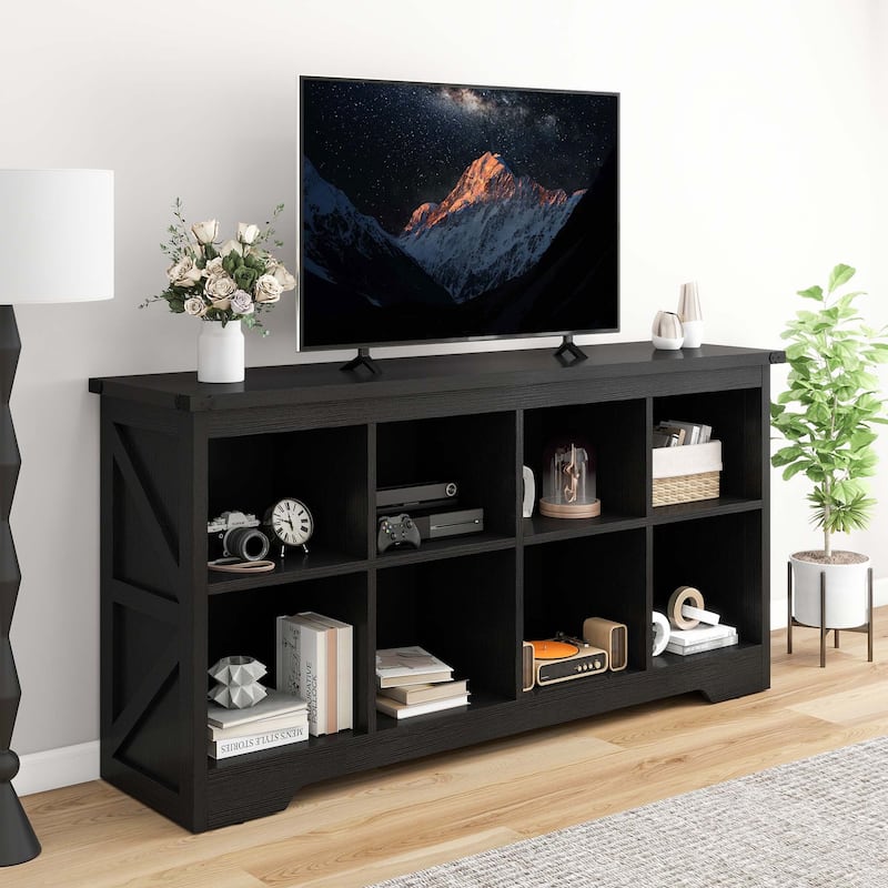 Moasis Farmhouse 6/8 Cube Bookcase Organizer Cubby Bookshelf Storage Cabinet