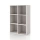 preview thumbnail 121 of 202, DH BASIC Modern Wood Customizable Stackable Storage Organizer - Cube Shelves, Drawer Cabinet, Bookcase with Doors by Denhour 6-Cube - Taupe Grey