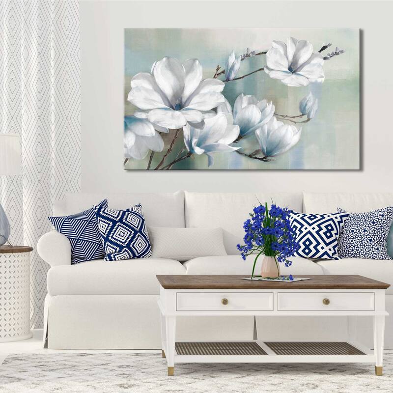 "Spring Magnolias " by Rogier Daniels Print on Canvas