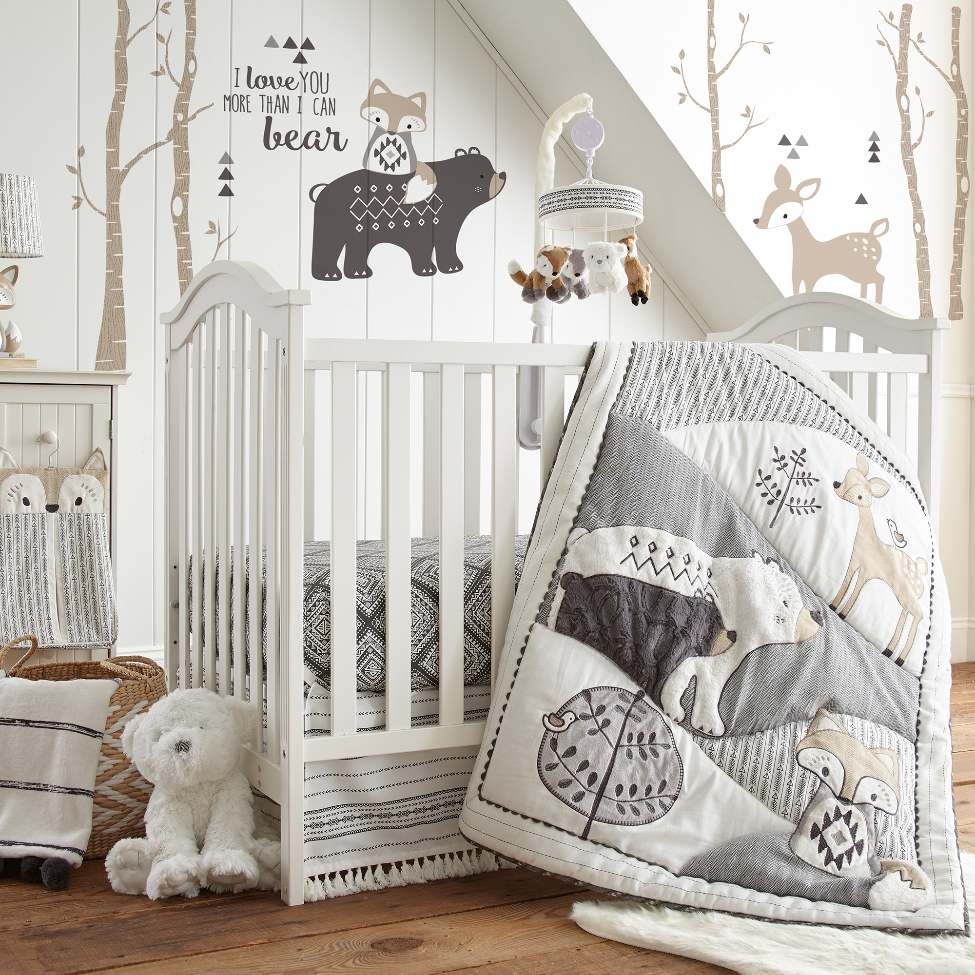 Bailey 5-Piece Nursery Crib Bedding Set - Levtex Baby