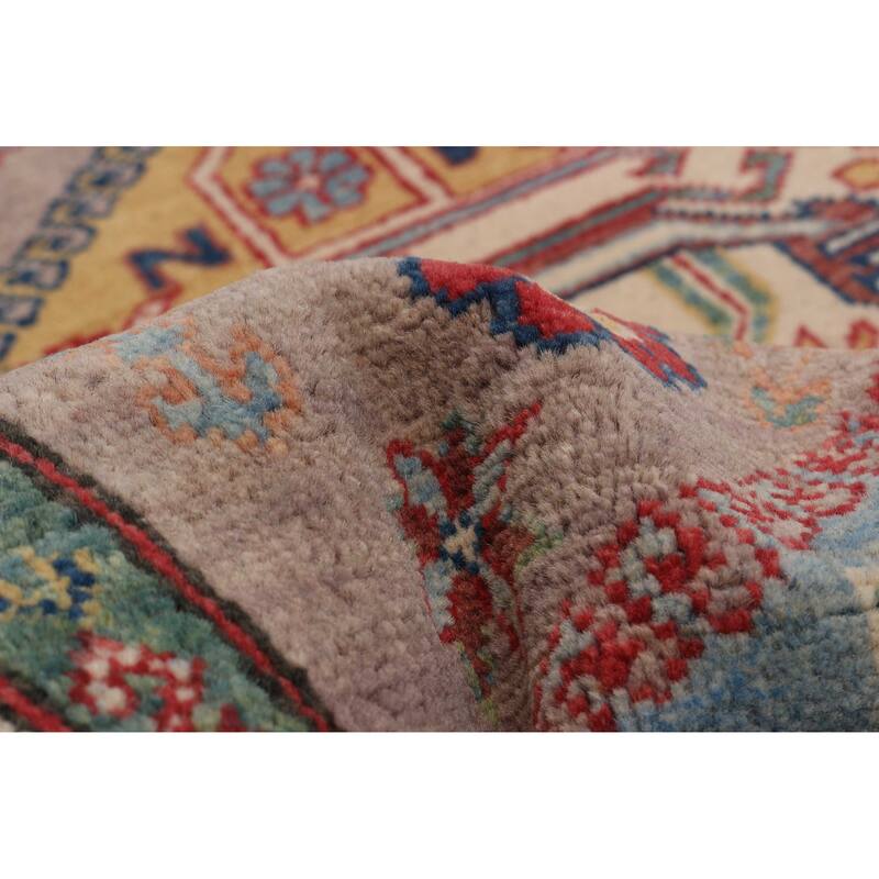 ECARPETGALLERY Hand-knotted Uzbek Ghazni Taupe Wool Rug - 2'9 x 9'8