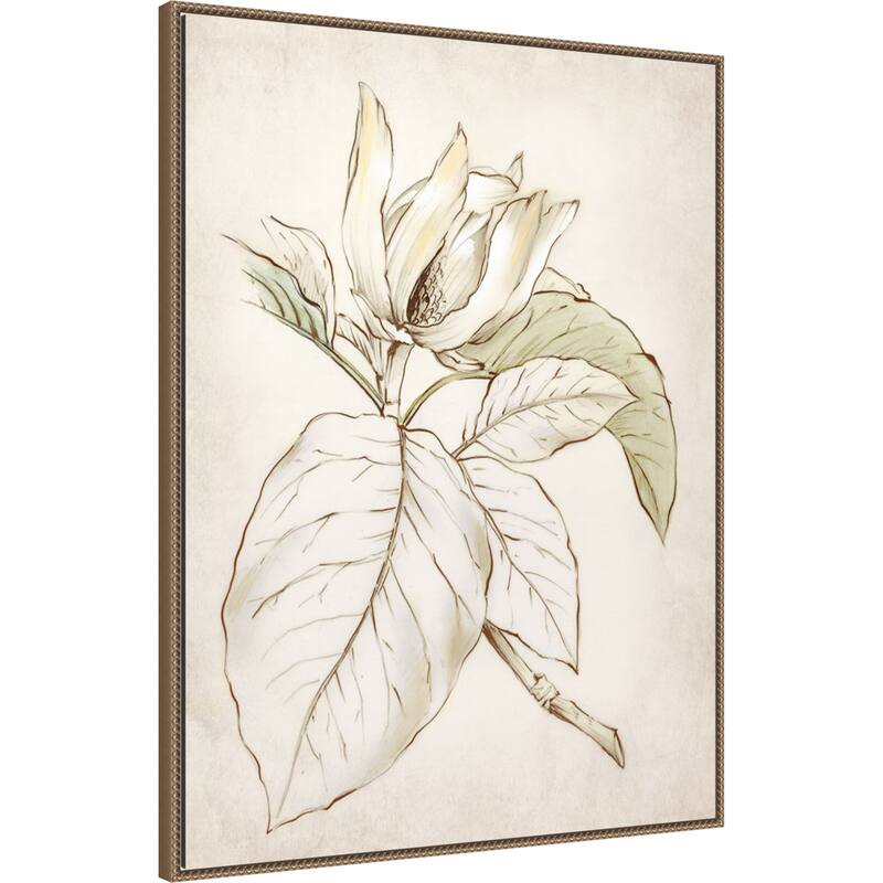 Botanical No. 2 by Alex Black Framed Canvas Wall Art Print